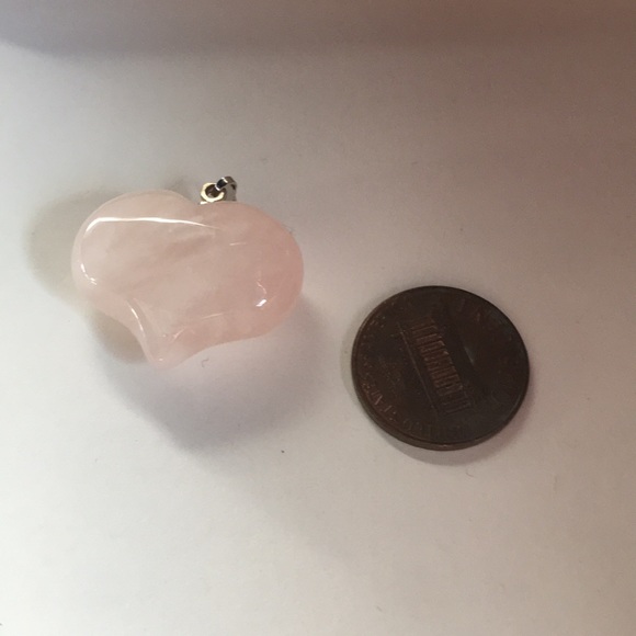 Rose Quartz Heart Pendant - Picture 4 of 4